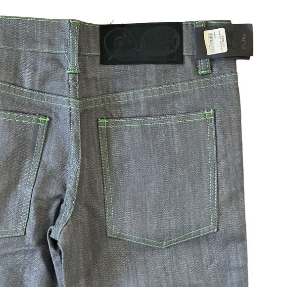 Cheap Monday Zip Low Dry Grey Skinny Stretch Jeans Size 28 x 32 NWT $69 - Picture 5 of 8
